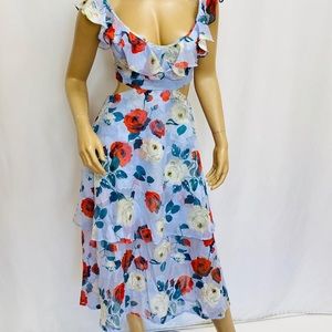New latiste floral dress with cut out sides
